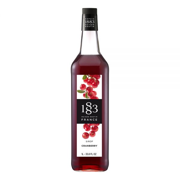 1883 Maison Routin Cranberry Syrup - Bottle (1L)