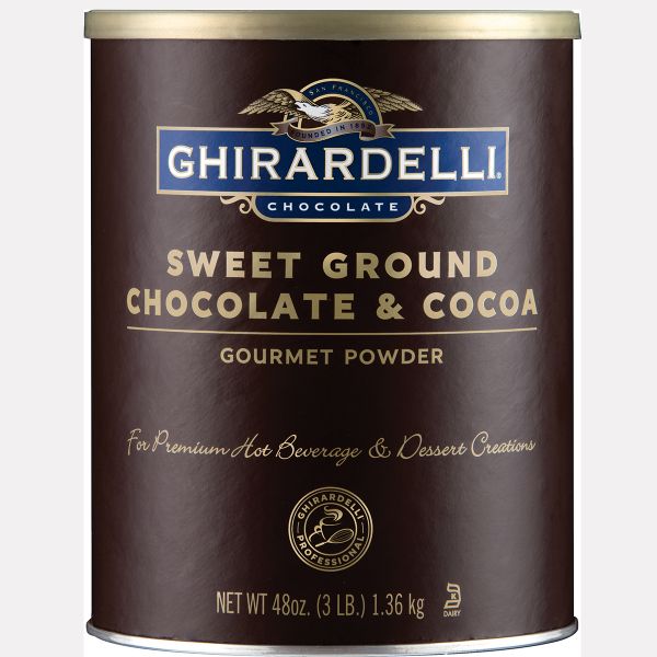 Ghirardelli Sweet Ground Chocolate & Cocoa Powder - Can (3 lbs)