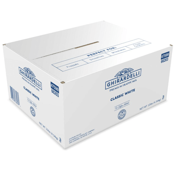 Ghirardelli Classic White Frappe - Box (10 lbs)