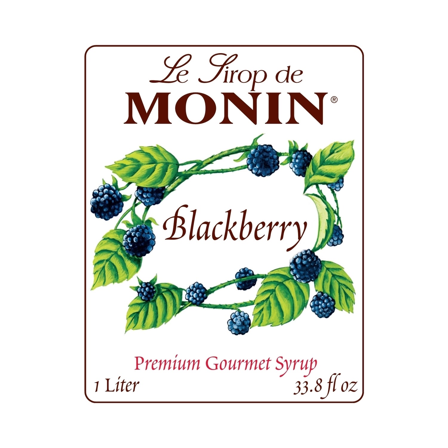 Monin Blackberry Syrup - Bottle (1L)