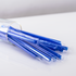 Karat 9" Diagonal Cut Boba Straws Poly Wrapped, Blue - 1,600 pcs