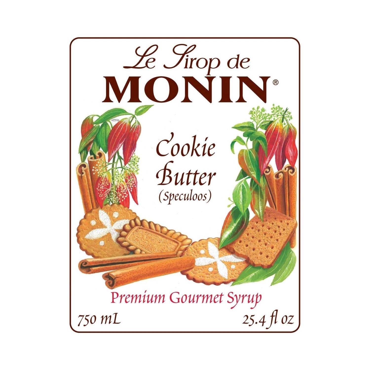 Monin Cookie Butter Syrup - Bottle (750mL)