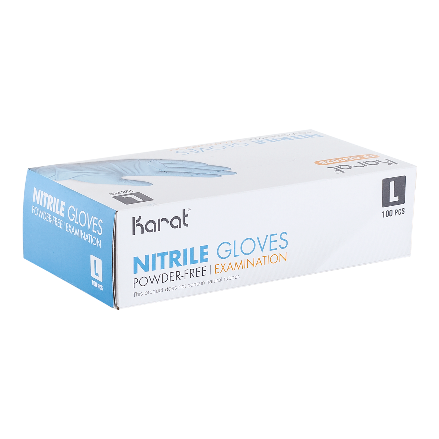 Karat Nitrile Powder-Free Gloves (Blue), Large - 1,000 pcs