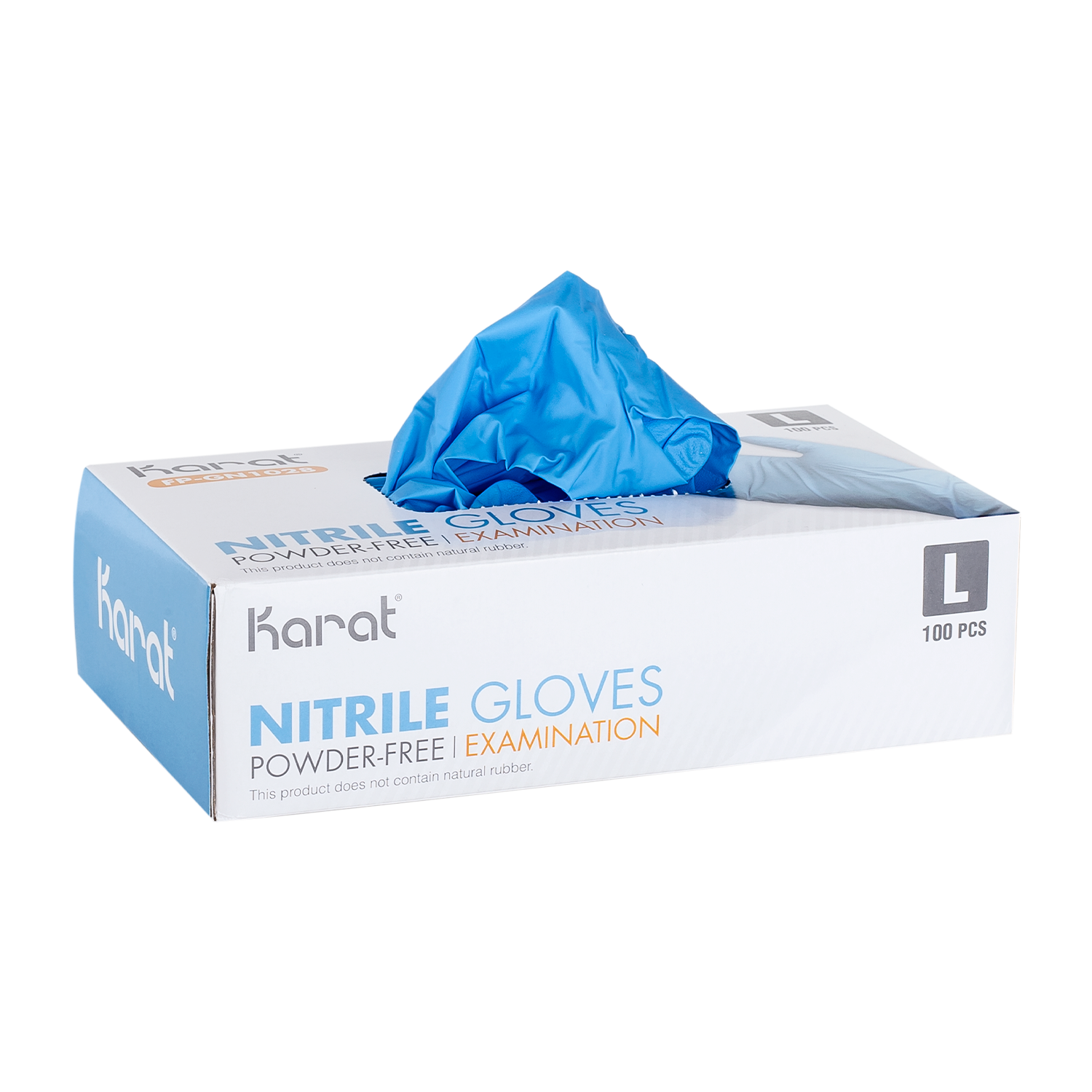 Karat Nitrile Powder-Free Gloves (Blue), Large - 1,000 pcs