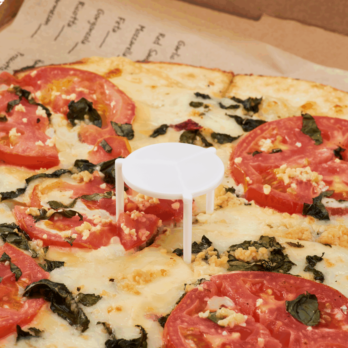 Karat 1.6" White Pizza Saver - 1,000 pcs