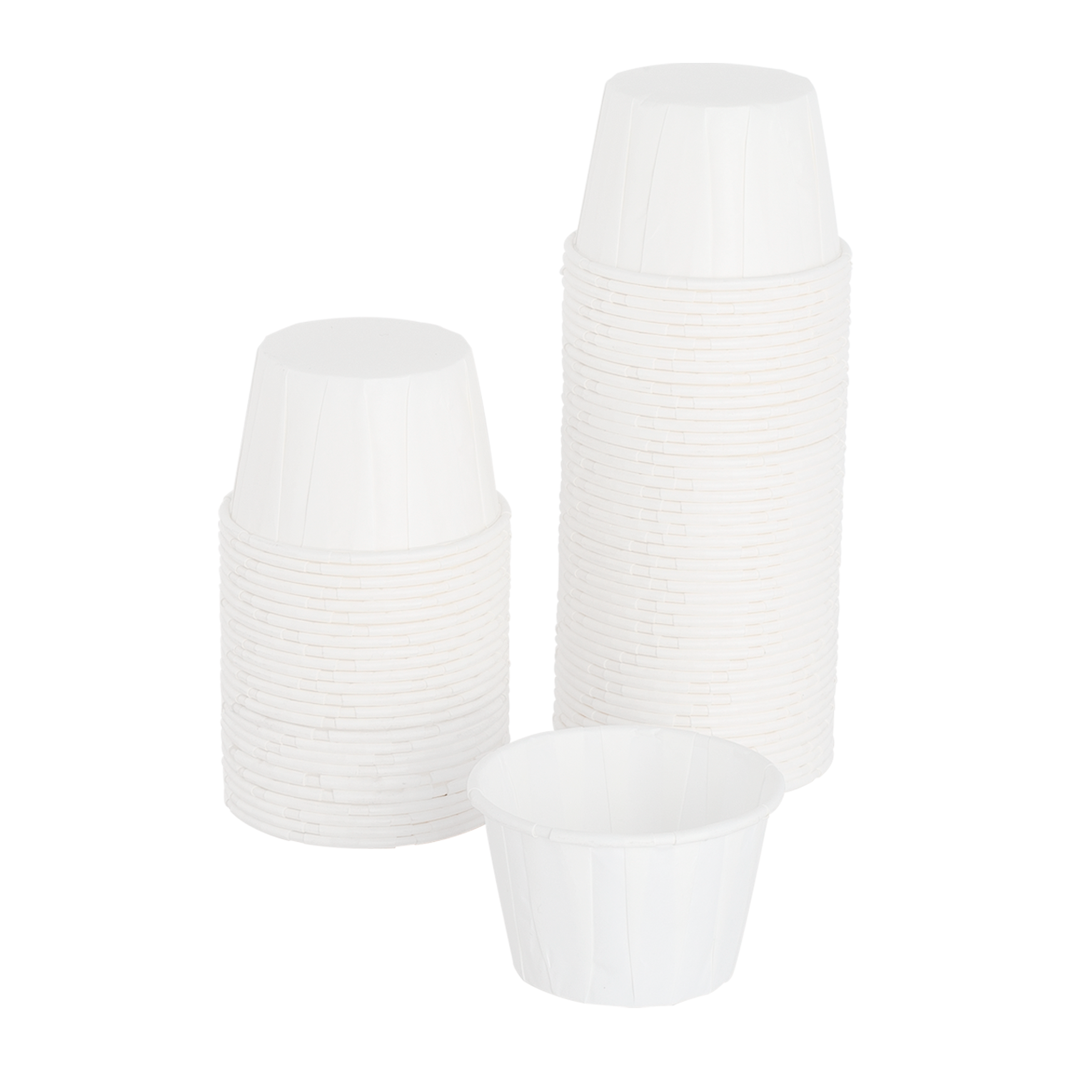 Karat 3.25 oz Paper Portion Cups, White - 5,000 pcs