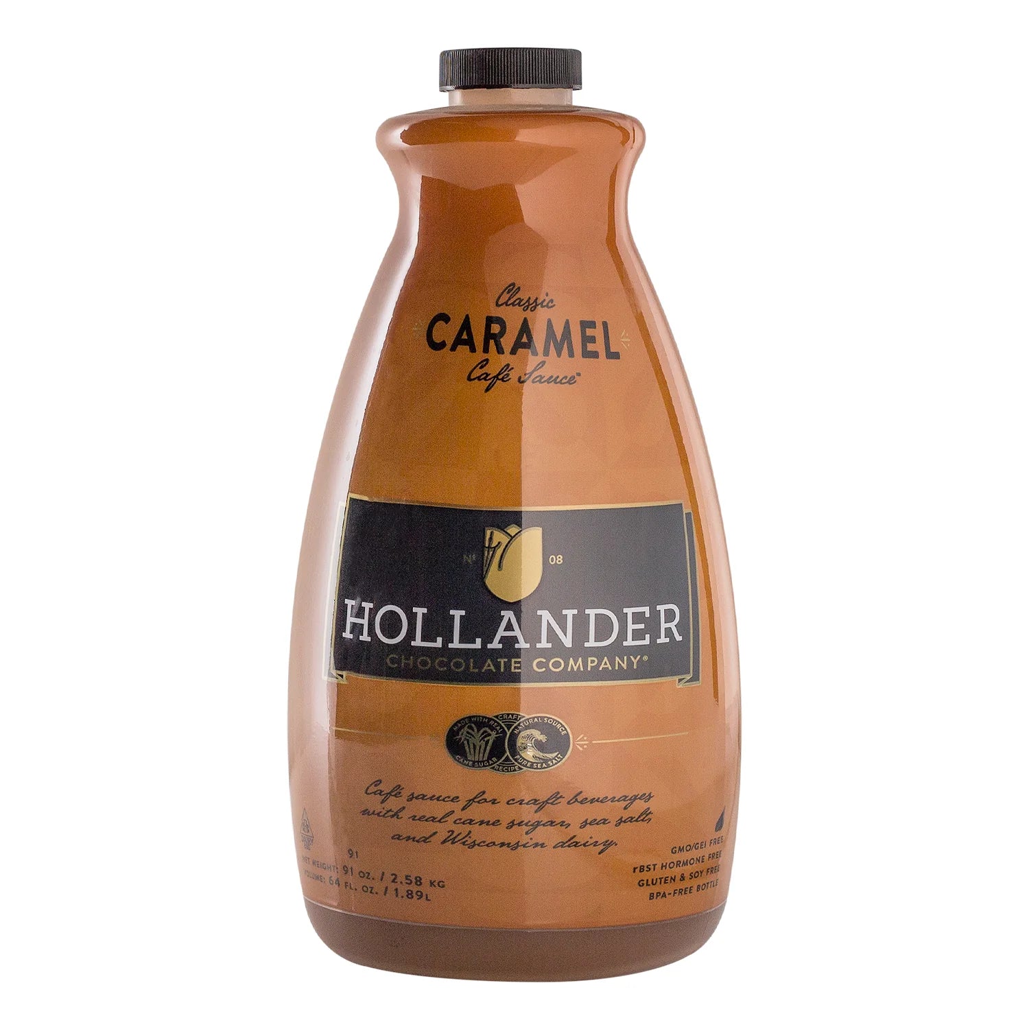 Hollander Classic Koffiebar Caramel Sauce - Bottle (64 fl oz)