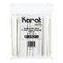 Karat Earth 9" Flat Cut Bamboo Fiber Giant Straws (8mm) Paper Wrapped, Natural - Bag of 150 pcs
