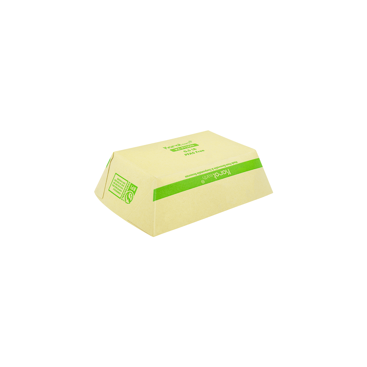 Karat Earth 0.5 lb Bamboo Natural Food Tray , Generic Print - 1,000 pcs
