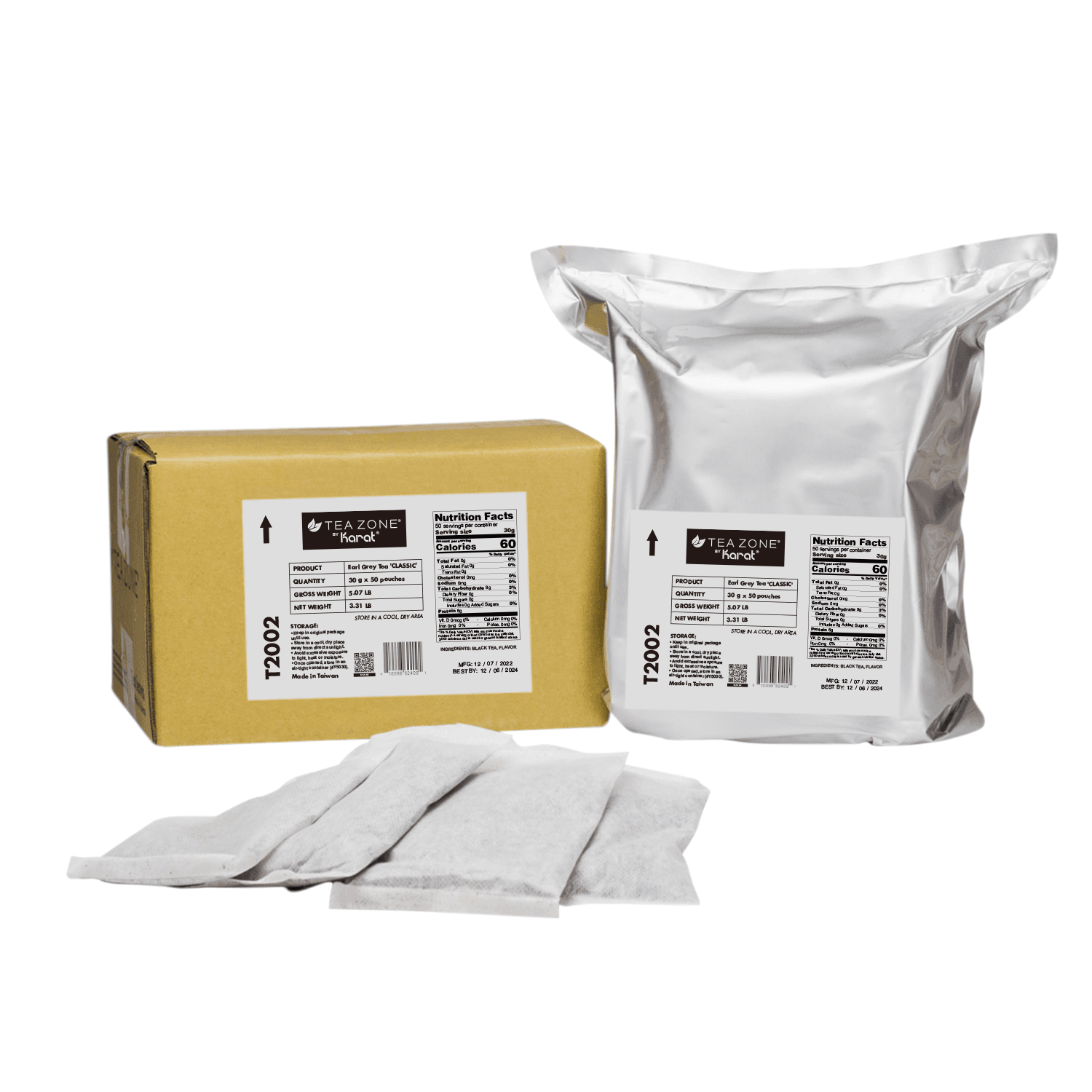 Tea Zone Classic Earl Grey Tea - Case of 50 bags