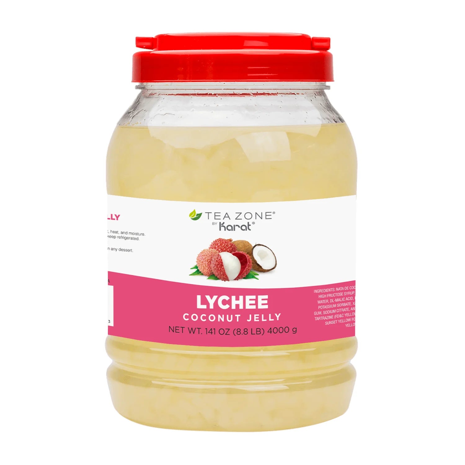 Tea Zone Lychee Coconut Jelly - Jar (8.8 lbs)