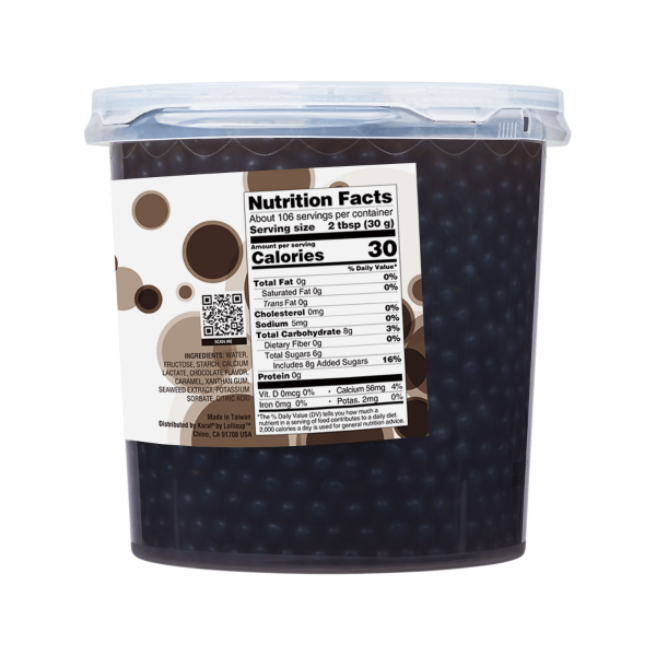 Tea Zone Chocolate Popping Pearls - Jar (7 lbs)