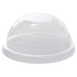 Karat 90mm PET Plastic Dome Lids, No Hole - 1,000 pcs