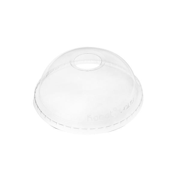 Karat 107mm PET Plastic Dome Lids - 500 pcs
