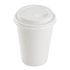 Karat 80mm PP Sipper Dome Lid for 8 oz Paper Hot Cup, White - 1,000 pcs