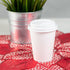 Karat 80mm PP Sipper Dome Lid for 8 oz Paper Hot Cup, White - 1,000 pcs