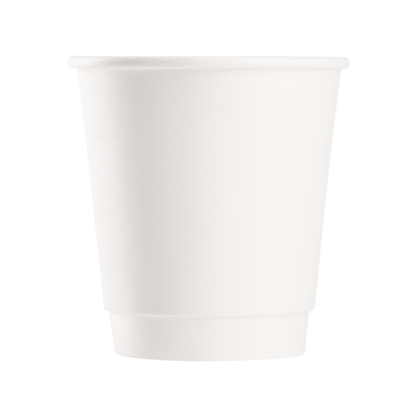 Karat 10oz Insulated Paper Hot Cups (90mm), White - 500 pcs