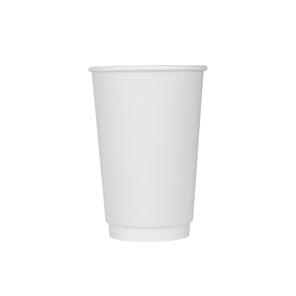 Karat 16oz Insulated Paper Hot Cups (90mm), White - 500 pcs