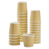 Karat 4oz Ripple Paper Hot Cups (62mm), Kraft - 1000 pcs