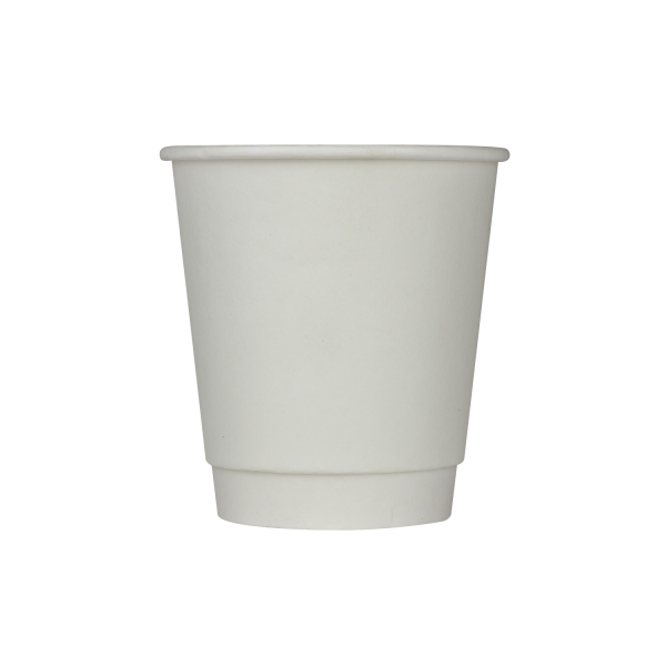 Karat 10oz Wrapped Insulated Paper Hot Cups (90mm), White - 500 pcs