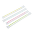 Karat 7.5'' Boba Straws Poly Wrapped (10mm), Mixed Striped Colors - 2,000 pcs