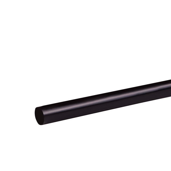Karat 5.25'' Stir Straws (3mm), Black - 10,000 pcs