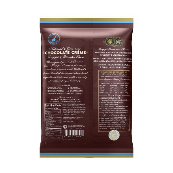 Hollander Chocolate Frappe Powder - Bag (2.5lbs)