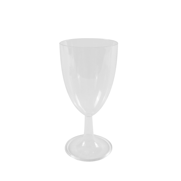 Karat 8oz PS Plastic Wine Cup - 100 pcs