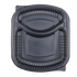 Karat 36 oz PP Plastic Microwaveable Black Take Out Box, 2 compartments - 300 pcs