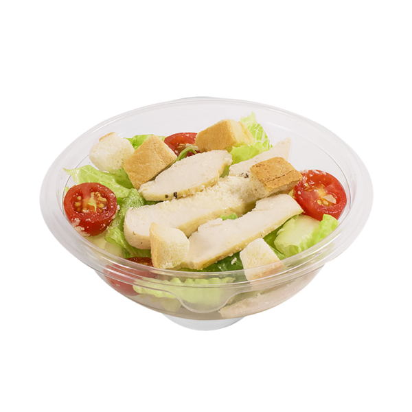 Karat 16 oz Round PET Plastic Salad Bowls with Lids - 300 sets