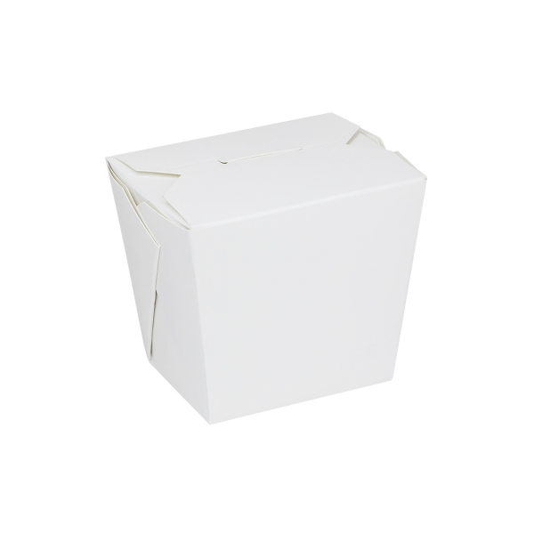 Karat 16 oz Food Pail / Paper Take-out Container, White - 450 pcs