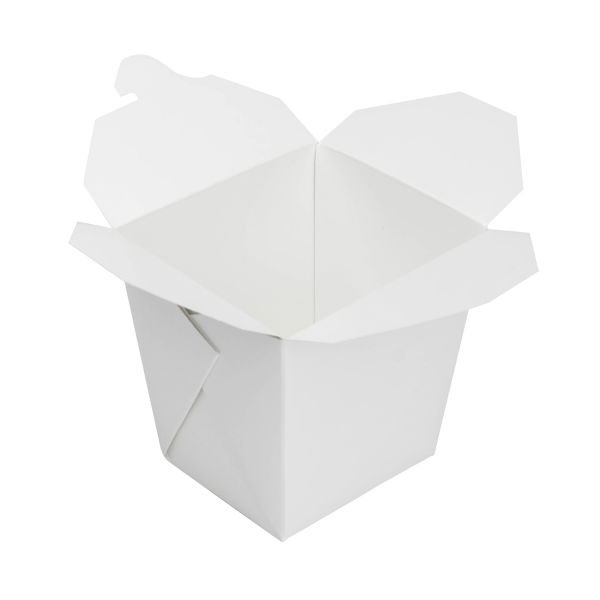 Karat 26 oz Food Pail / Paper Take-out Container, White - 450 pcs