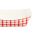 Karat 1.0 lb Food Tray, Shepherd's Check (Red) - 1,000 pcs