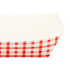Karat 2.5 lb Food Tray, Shepherd's Check (Red) - 500 pcs