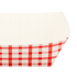 Karat 3.0 lb Food Tray, Shepherd's Check (Red) - 500 pcs