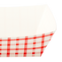 Karat 5.0 lb Food Tray - Shepherd's Check (Red) - 500 pcs