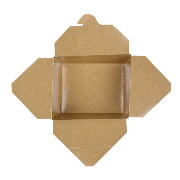 Karat 30 fl oz Fold-To-Go Box #1, Kraft - 450 pcs