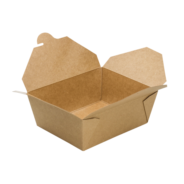 Karat 48 fl oz Fold-To-Go Box #8, Kraft - 300 pcs