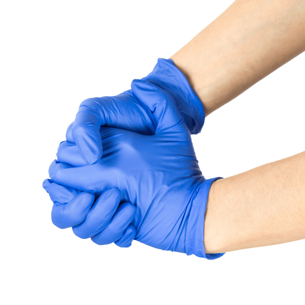 Karat Synthetic Vinyl Powder-FREE Glove (Blue), X-Large - 1,000 pcs