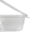 Karat 12 oz PET Plastic Hinged Deli Container - 200 pcs