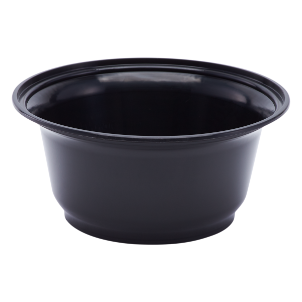 Karat 36oz PP Plastic Injection Molding Bowl (179mm), Black - 300 pcs