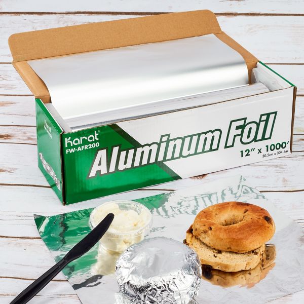 Karat 12"x 1000' Standard Aluminum Foil Roll - 1 roll