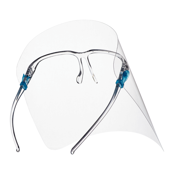 Karat Anti-Fog Face Shield Visor with Glasses Frame - 25 pcs