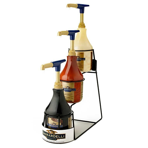 Ghirardelli 64oz Sauce Rack, for 3 bottles - 1 pc