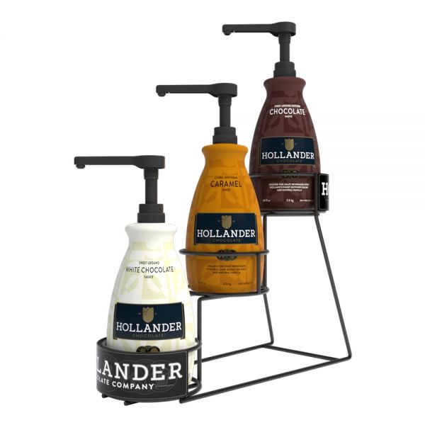 Hollander 3 Tier Wire Sauce Rack, for 64 oz bottles - 1 pc