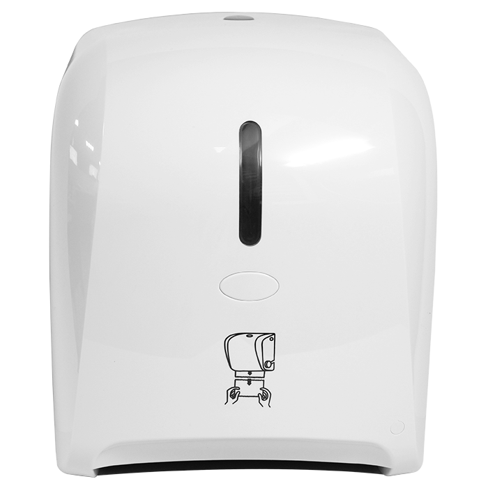 Generic Autocut Manual Hand Towel Roll Dispenser - White