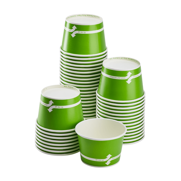 Karat 16oz Food Containers  (112mm), Green - 1,000 pcs