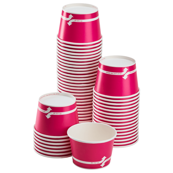 Karat 20oz Food Containers (127mm), Pink - 600 pcs