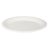 Karat Earth 12.5''x10'' PFAS Free Compostable Bagasse Oval Plates, White - 500 pcs