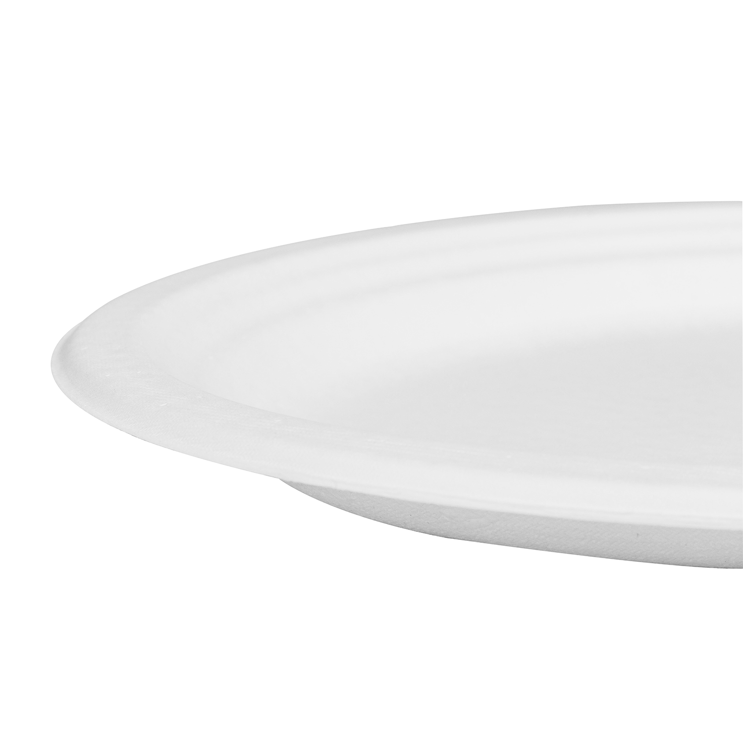 Karat Earth 12.5''x10'' PFAS Free Compostable Bagasse Oval Plates, White - 500 pcs